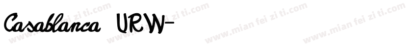Casablanca URW字体转换